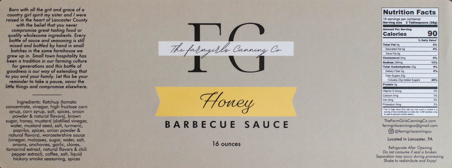 Honey Barbecue Sauce