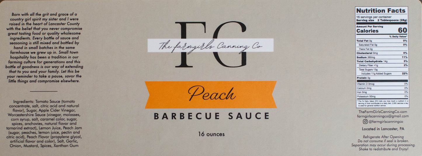 Peach Barbecue Sauce