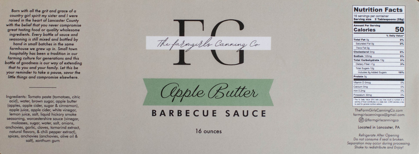 Apple Butter Barbecue Sauce